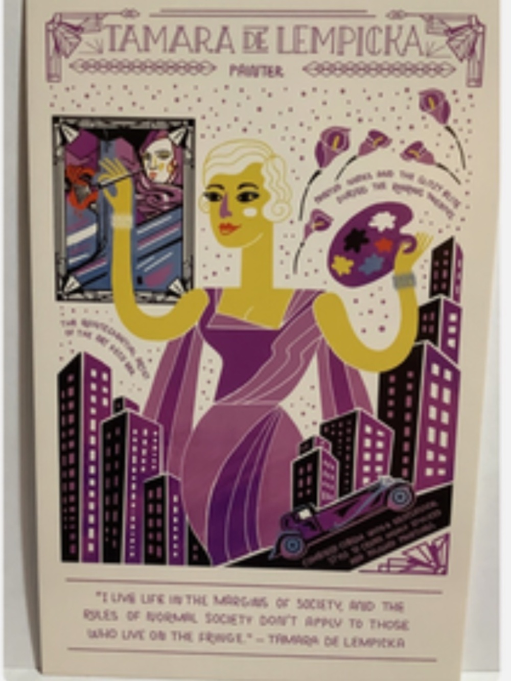 Tamara De Lempicka - Women in Art Postcard